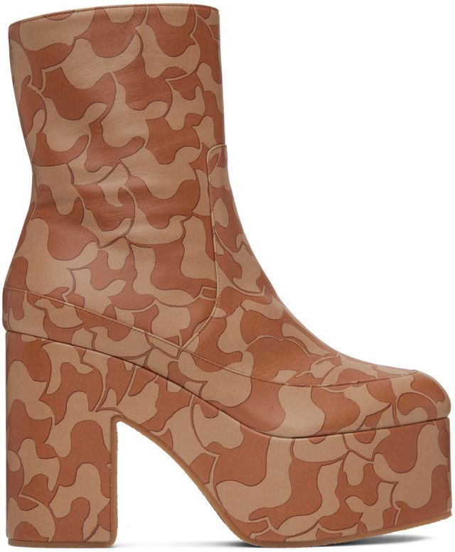 Dries Van Noten Platform Ankle Boots