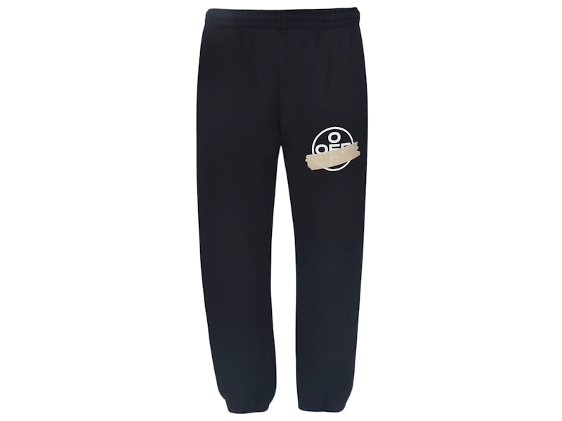 Спортни панталони Off-White Tape Arrows Short Sweatpants Black/Beige Черно | OMCH022R20E30002 / OMCH022G20FLE0011061, 0
