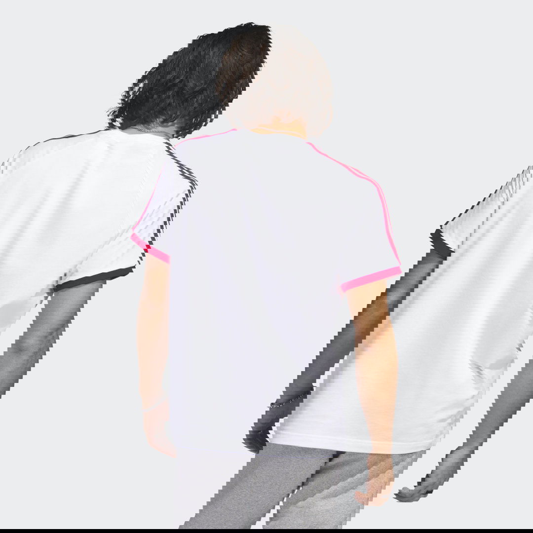 Тениска adidas Originals 3-Stripes Бяло | IC5538, 1