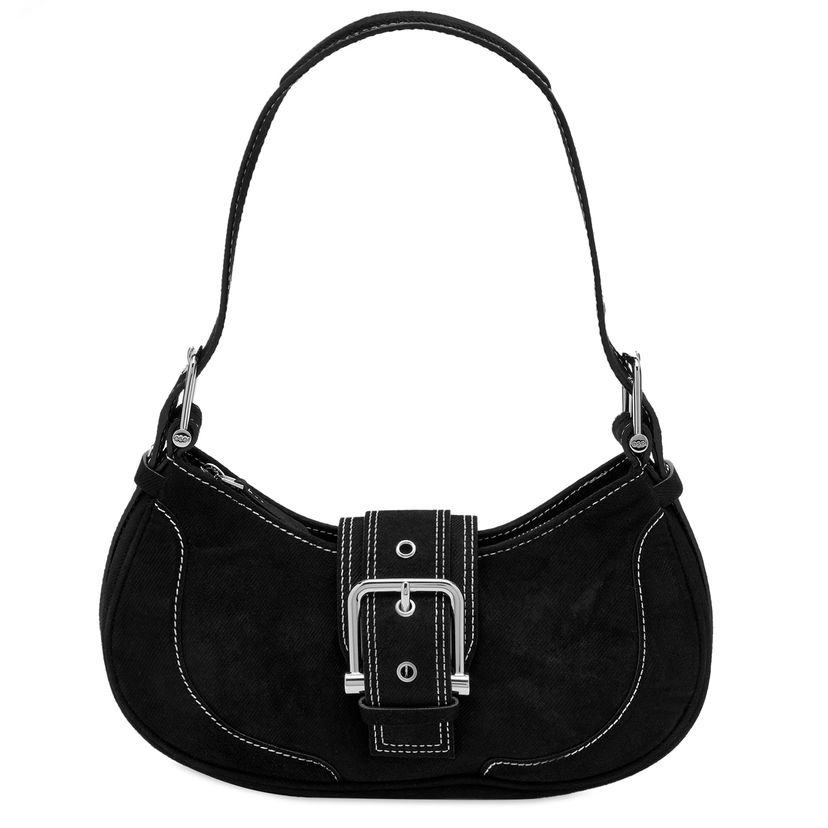 Дамска чанта OSOI Denim Hobo Bag with Buckle Черно | 22FB050-02-01