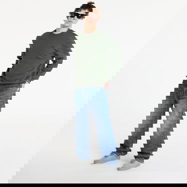 Суитчър Fred Perry Crew Neck Sweatshirt with Striped Cuffs Зелено | M7535 53A, 3