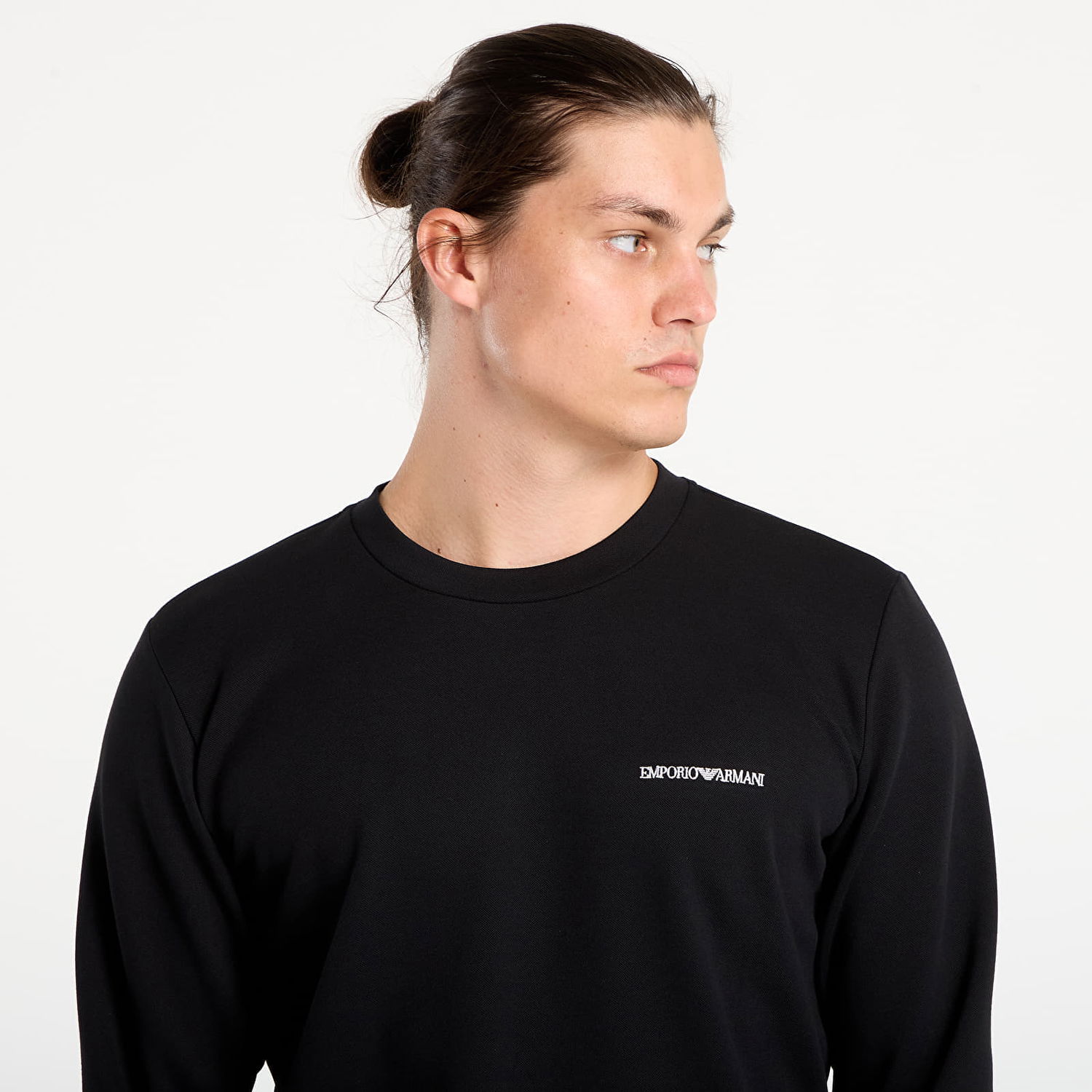 Суитчър Emporio Armani EA7 Emporio Armani Crew Neck Sweatshirt Черно | EM000520AF10790UC001, 1