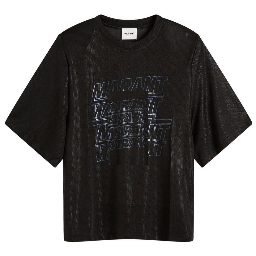 Тениска ISABEL MARANT Graphic T-Shirt Black Черно | 24ATS0228FA-B3N09E-01BK