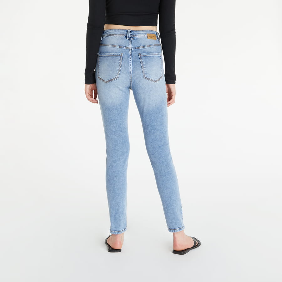 Дънки Noisy May Agnes HW Ankle Button Skinny Jeans Синьо | 27020545, 1