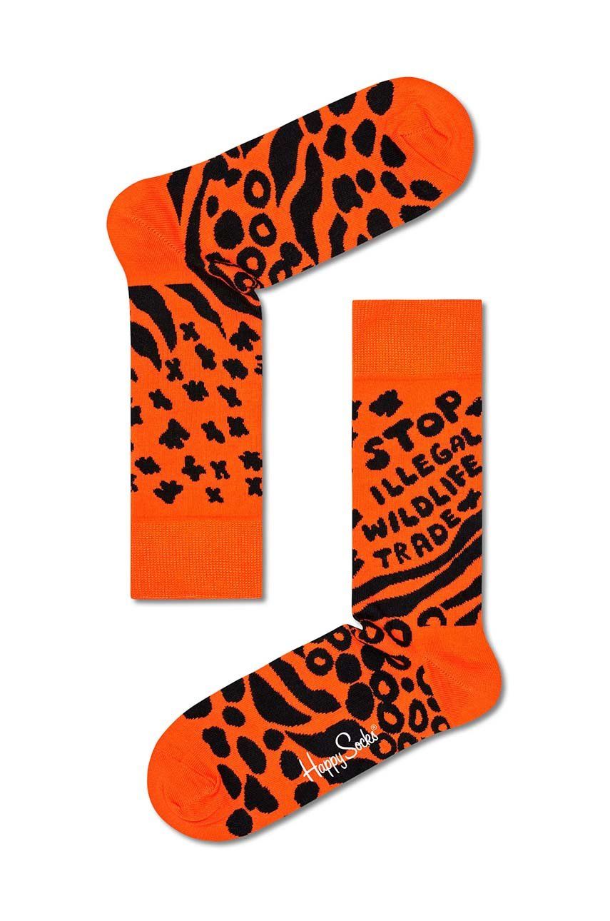 Чорапи Happy Socks x WWF Stop Illegal Online Wildlife Trade Оранжево
 | STO01.2700.M, 0