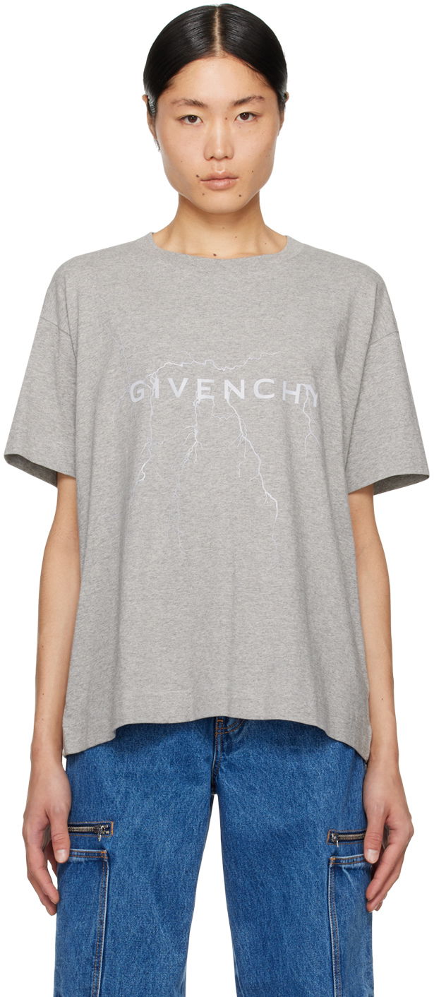 Тениска Givenchy Boxy T-Shirt Сиво | BM71KQ3YJ9055