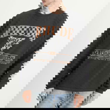 Тениска Rhude Rhude Cambridge State Champs Long Sleeve T-Shirt Черно | RHPF25TT15012-0027, 2