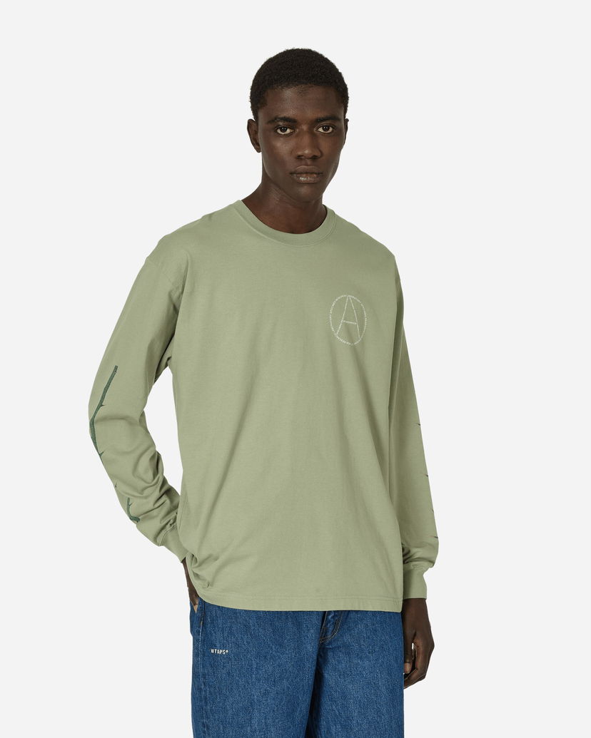 Тениска Neighborhood LS-1 Longsleeve T-Shirt Sage Green Зелено | 241PCNH-LT13 SG