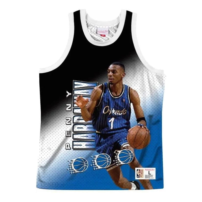 Потник Mitchell & Ness Mitchell & Ness NBA Orlando Magic Hardaway Jersey Синьо | MSTKMI19002-OMAWHITPHA
