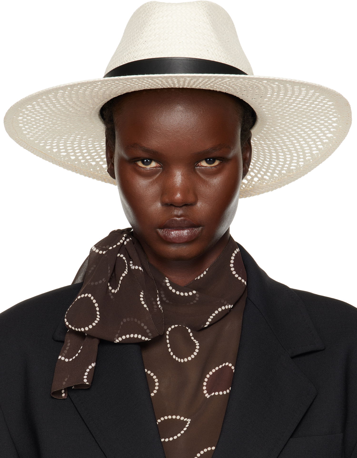Шапка Max Mara Max Mara Sidney Panama Hat Бяло | 2414571032600, 0