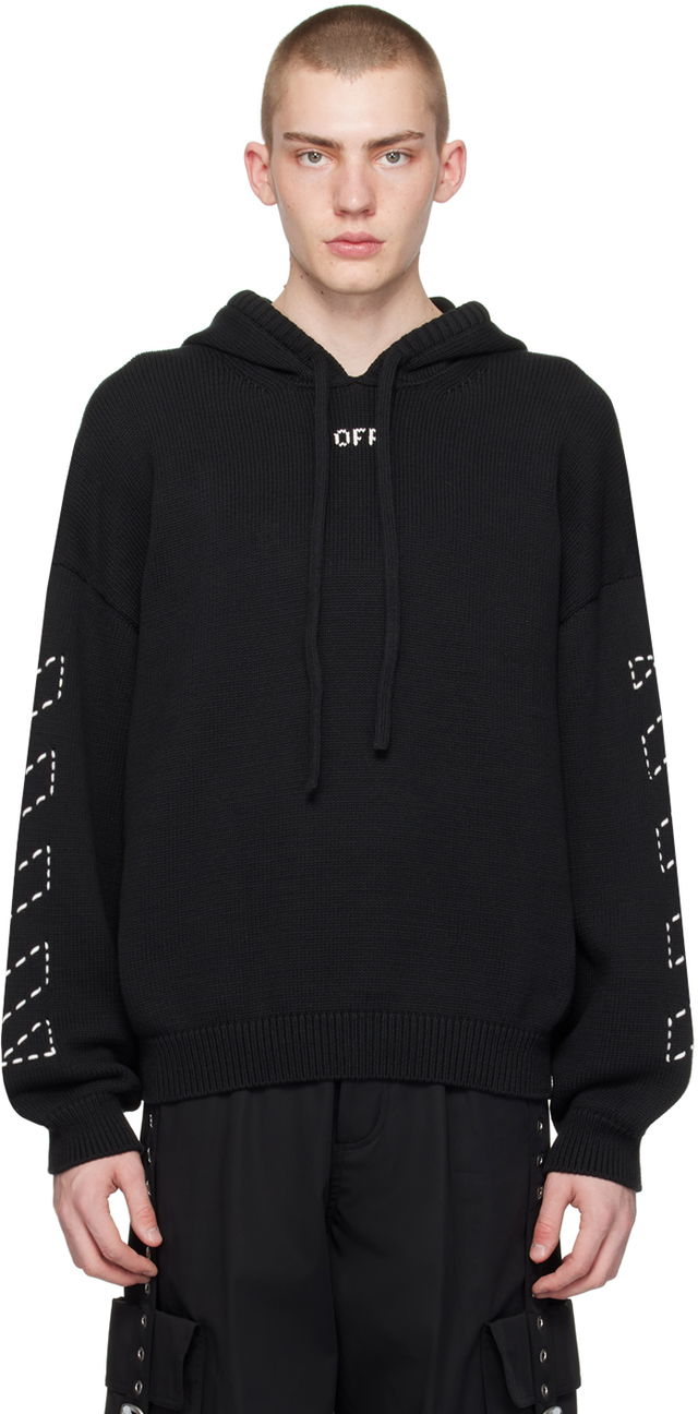 Black Stitch Arr Hoodie