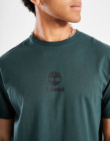 Тениска Timberland New Small Logo Print Short Sleeve T-Shirt Зелено | TB0A6WWTA0M1, 3