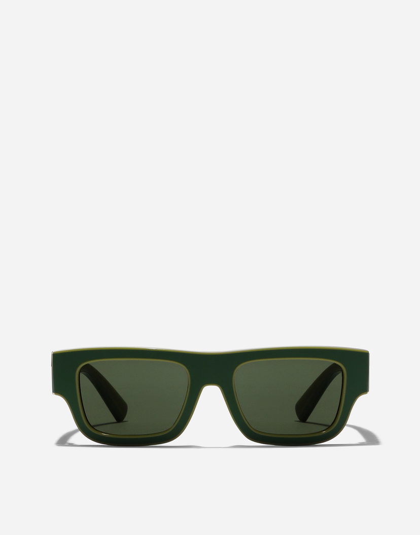Слънчеви очила Dolce & Gabbana Dg Logo Rectangular Frame Sunglasses Зелено | VG601FVN7719V000
