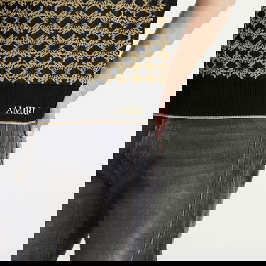 Поло тениска AMIRI Ma Quad Zip Polo Многоцветен | AMKNPO1072-BLK, 5