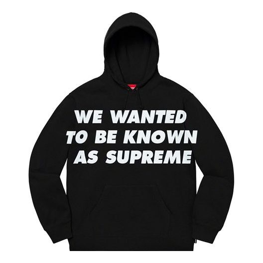 Суитчър Supreme Known As Hooded Sweatshirt Черно | SUP-SS20-306