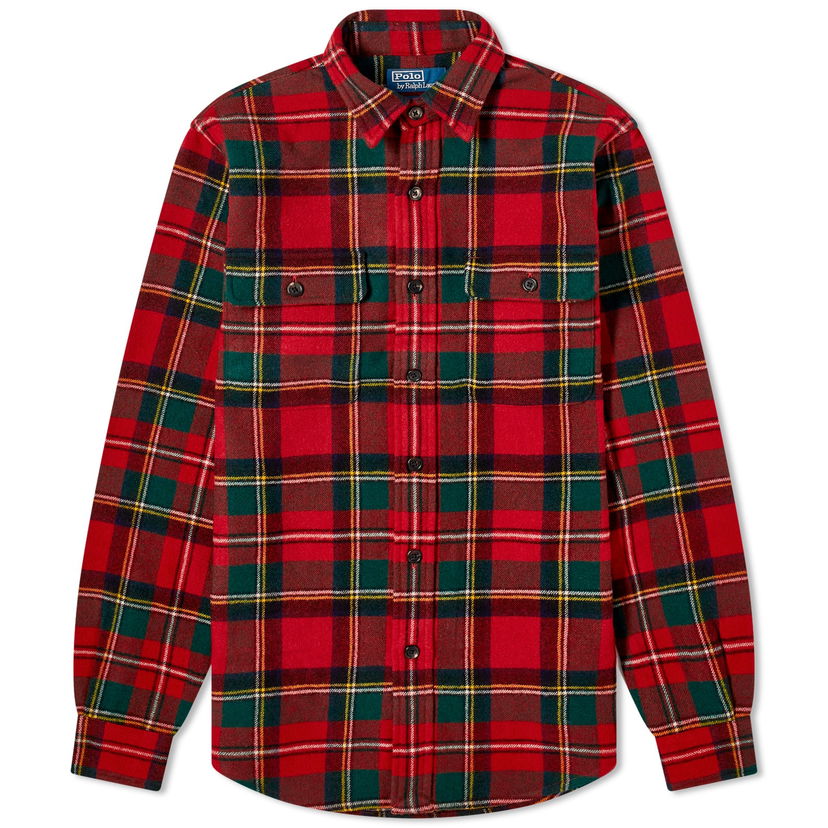 Риза Polo by Ralph Lauren Tartan Fleece Overshirt Червено | 710881792002