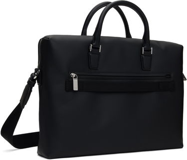 Чанта през рамо BOSS BOSS Grained Faux-Leather Briefcase Черно | 50536088, 2