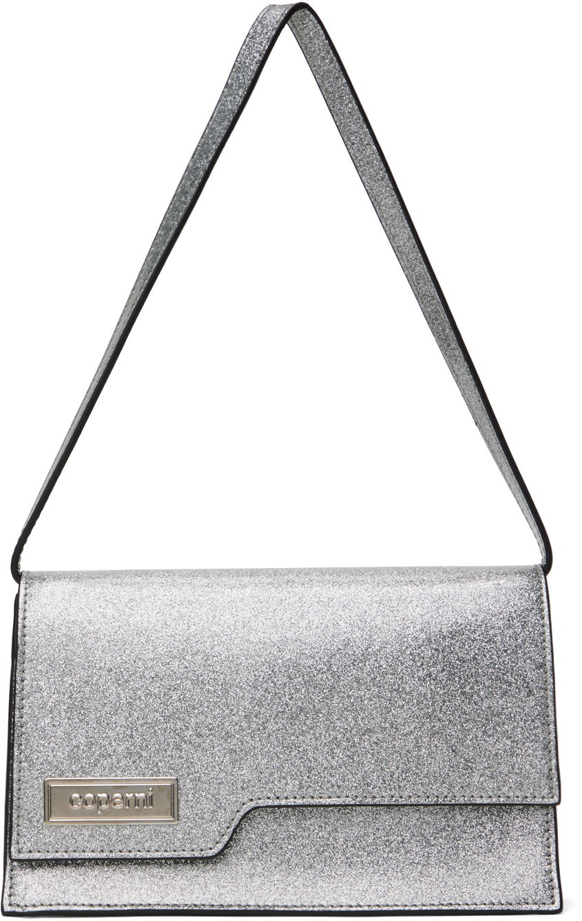 Чанта през рамо Coperni Mini Glitter Shoulder Bag Металик | COPBA66F6008, 0
