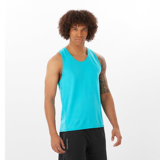 Потник Salomon Sense Aero Tank Top Синьо | LC2254800, 0