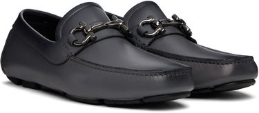 Кецове и обувки FERRAGAMO Salvatore Ferragamo Gancini Ornament Driver Loafers Сиво | 778797, 3