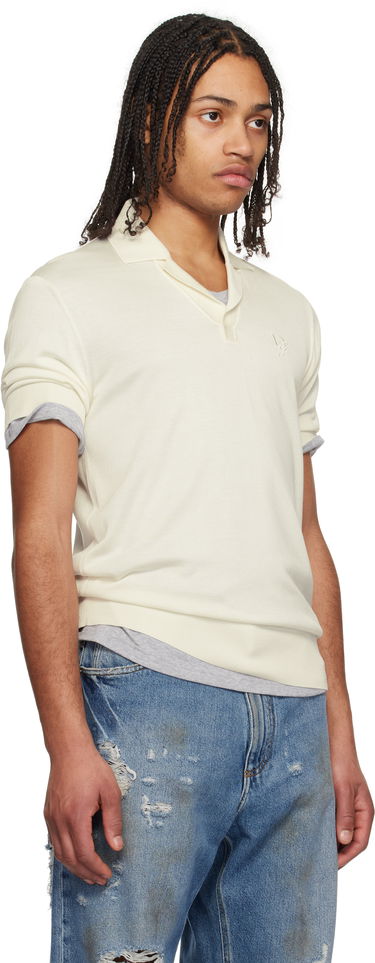Поло тениска Dolce & Gabbana Dolce&Gabbana Silk Polo with Logo Embroidery Бяло | GXZ09ZJBSK3, 1