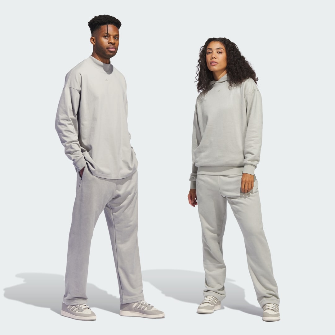 Панталони и дънки adidas Performance Basketball Sueded Сиво | IN7710, 0