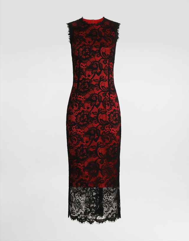 Dolce & Gabbana Floral Lace Sheath Dress