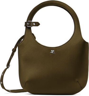 Чанта през рамо Courrèges Courrèges Holy Satin Shoulder Bag Зелено | 225GSA102PL0084, 0