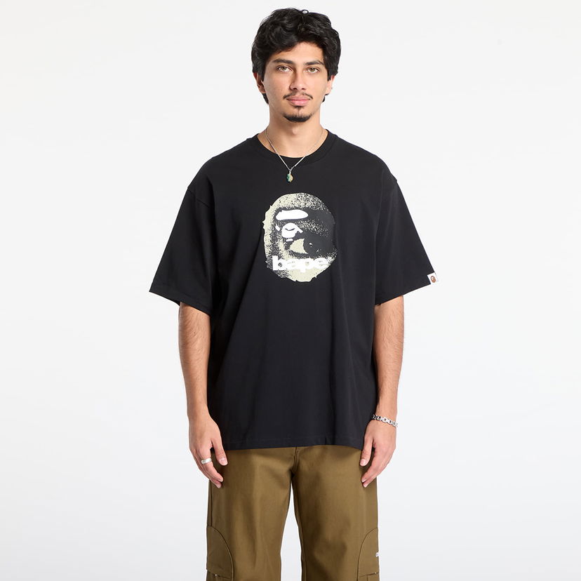 Тениска BAPE Ape Head Relaxed Fit Tee Черно | 001TEL801307MBLK