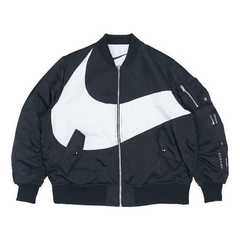 Яке бомбър Nike Big Swoosh Bomber Jacket Черно | DR7021-010, 0