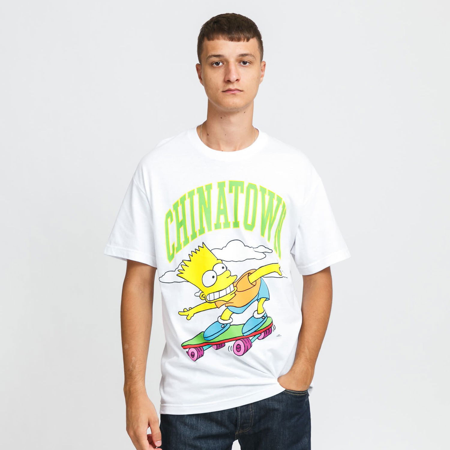 Тениска MARKET The Simpsons Cowabunga Arc Tee Бяло | CTM1990345 / 1201, 0