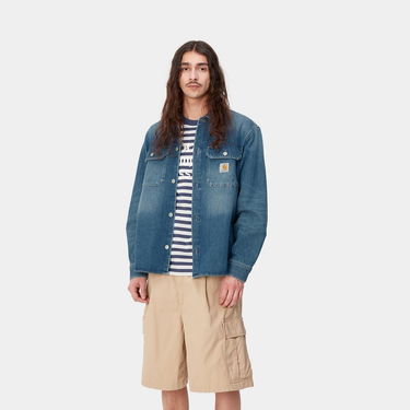 Риза Carhartt WIP Harvey Shirt Синьо | I033346_01_4L, 0
