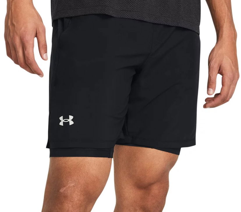 Къси панталони Under Armour UA LAUNCH 7'' 2-IN-1 SHORTS-BLK Черно | 1382641-001