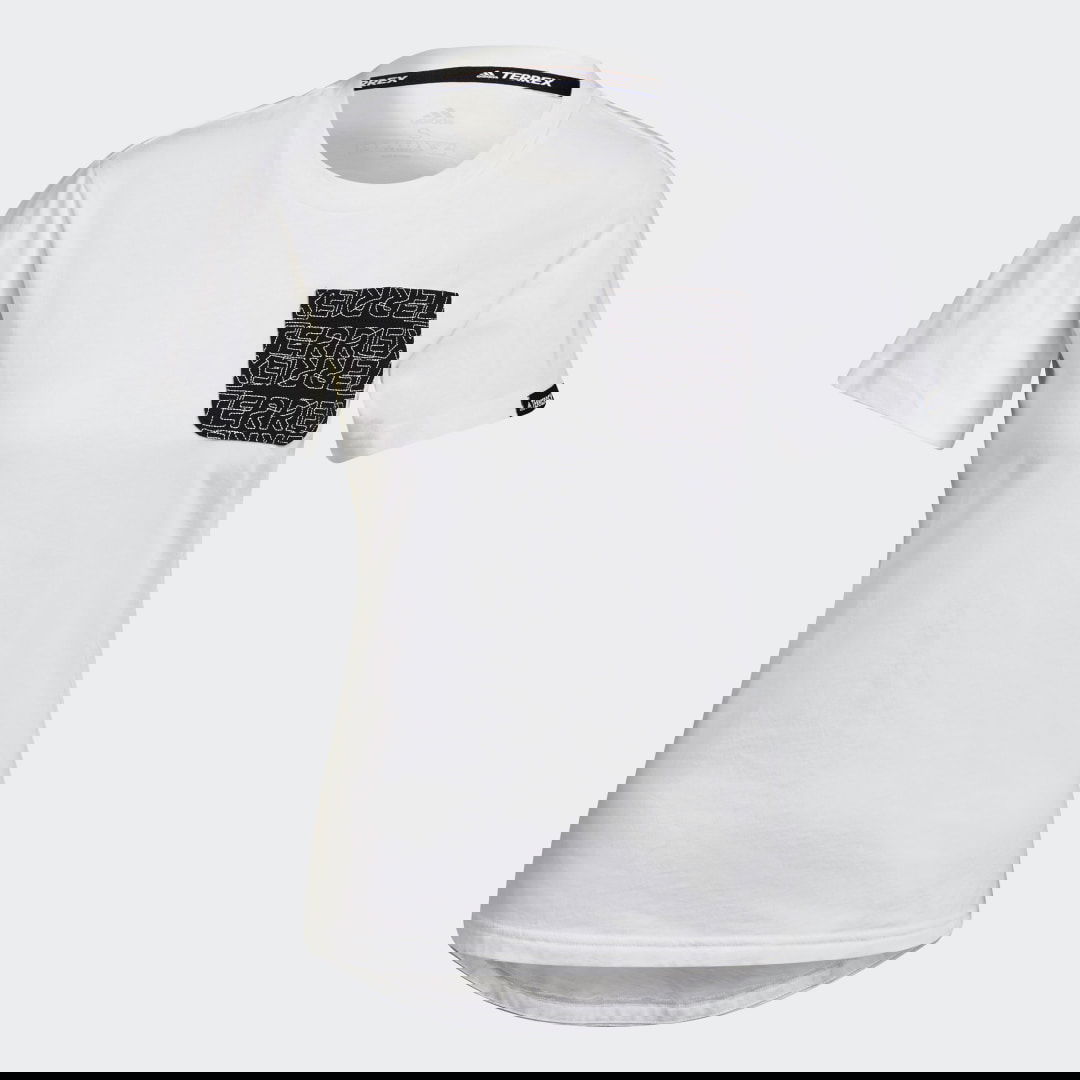 Тениска adidas Performance Tričko Terrex Pocket Graphic Бяло | GU8983, 0