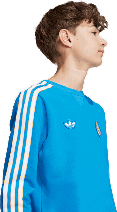 Суитчър adidas Originals Real Madrid Icon Crew Sweatshirt Синьо | jy1084, 3