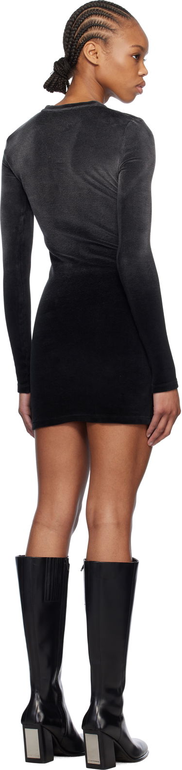 Pокля Alexander Wang Alexander Wang Long Sleeve Mini Dress Черно | 4CC1256300, 2