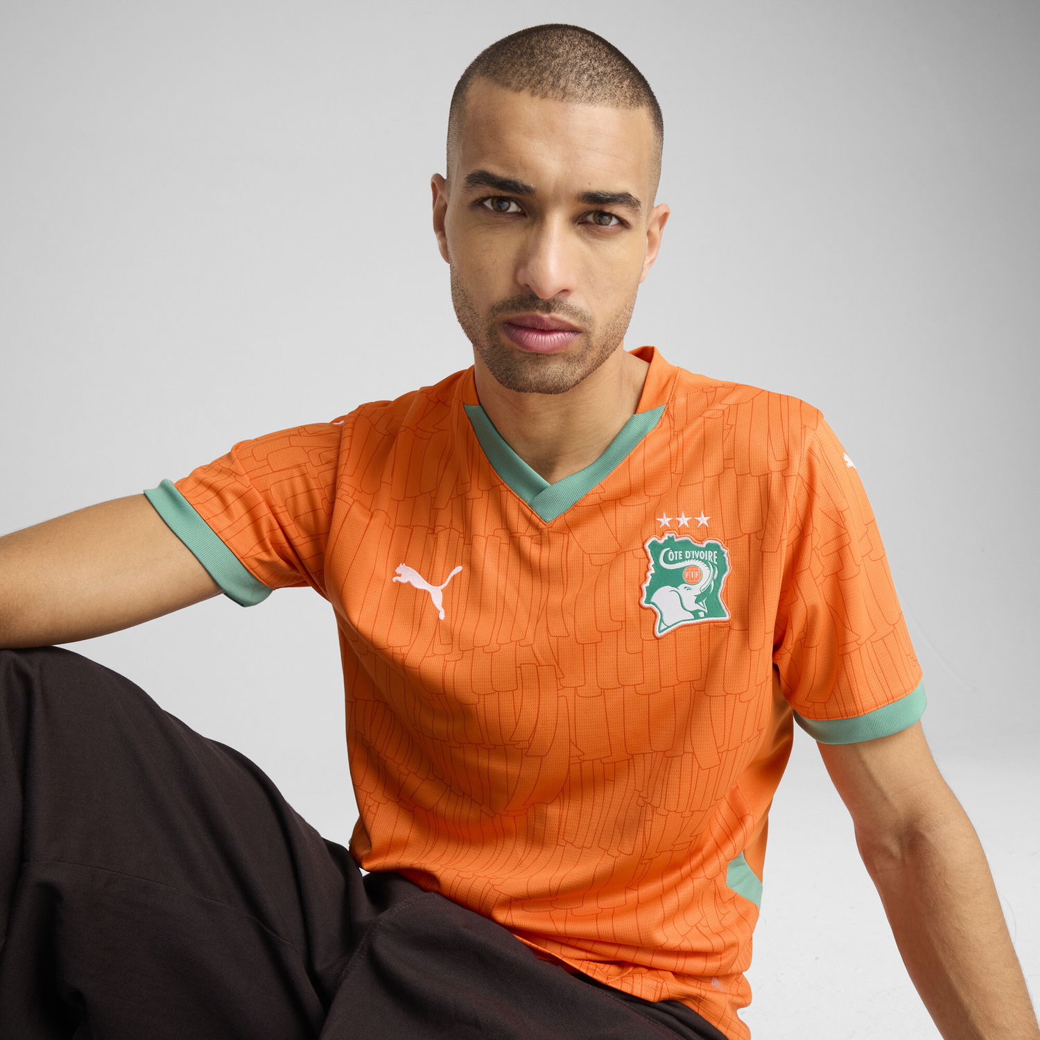 Фланелка Puma Ivory Coast Home 2025 Jersey Оранжево
 | 777187_01, 1