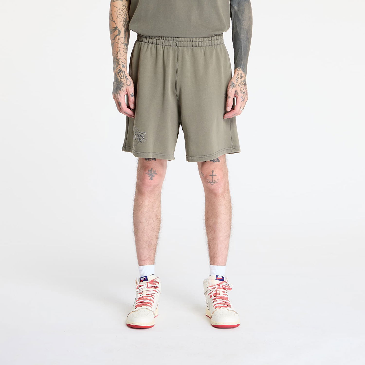 Къси панталони New Era New Era Los Angeles Lakers Washed Shorts Зелено | 60667878, 0