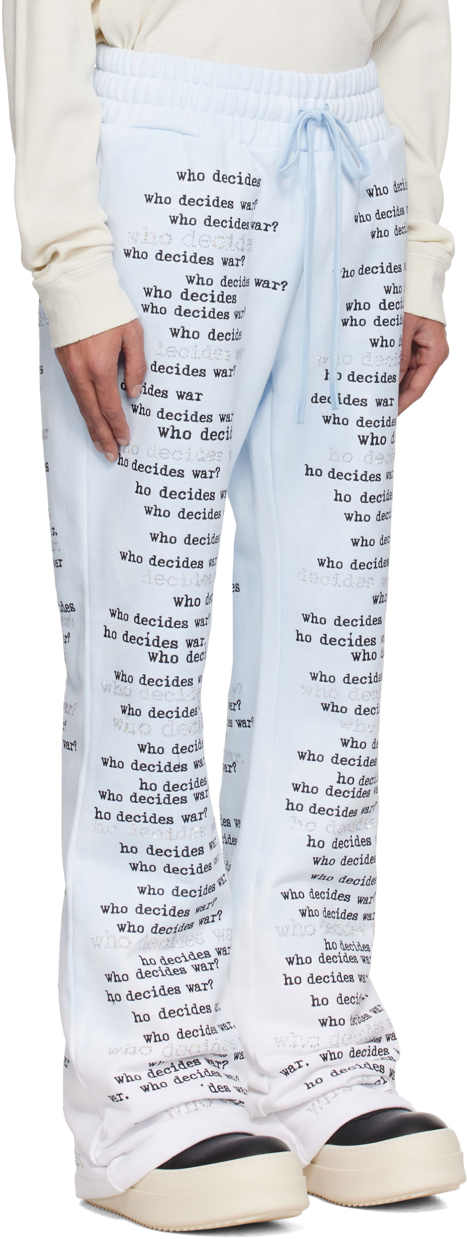Спортни панталони Who Decides War WDW Scripture Sweatpants Синьо | 1121160008SS25, 1