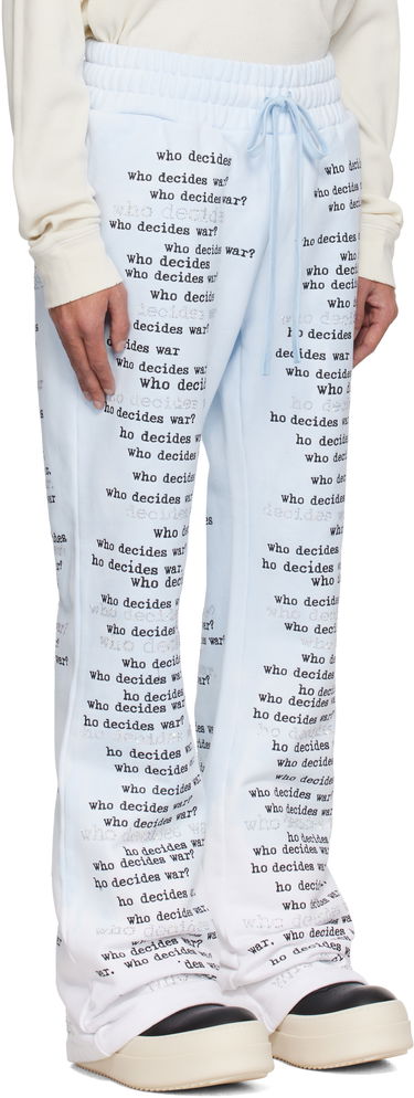 Спортни панталони Who Decides War WDW Scripture Sweatpants Синьо | 1121160008SS25, 1
