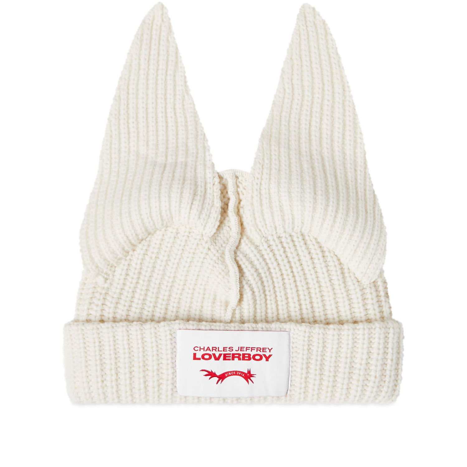 Шапка Charles Jeffrey Loverboy Floppy Ears Beanie "Ecru" Бежово | 31130602, 0