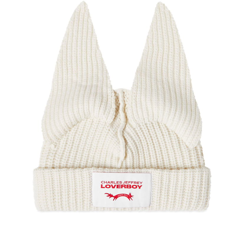 Шапка Charles Jeffrey Loverboy Floppy Ears Beanie "Ecru" Бежово | 31130602