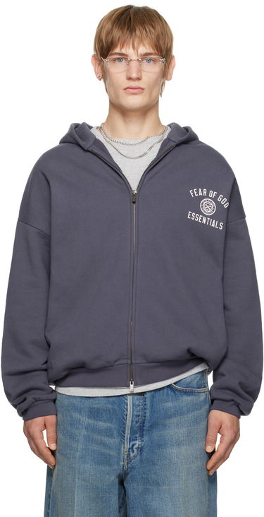 Суитчър Fear of God Fear of God ESSENTIALS Heavy Fleece Full Zip-Up Hoodie Сиво | 192HO246244F, 0