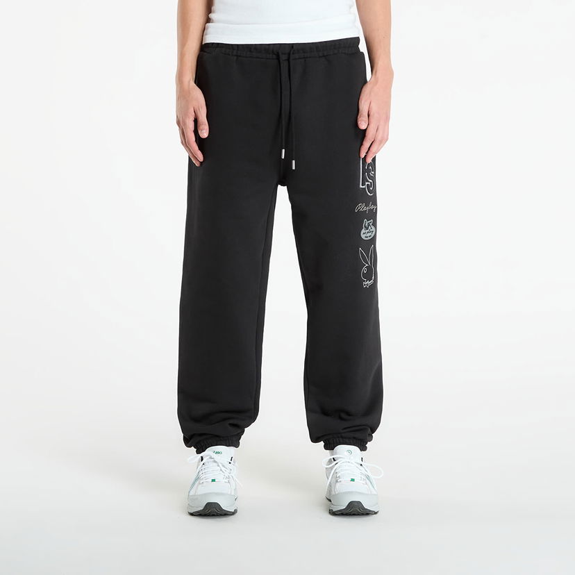 Спортни панталони Footshop Playboy x FTSHP Varsity Sweatpants UNISEX Black Черно | FTSHP_532