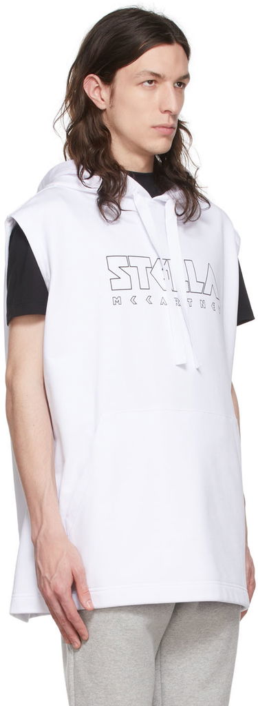Суитчър Stella McCartney Cotton Sleeveless Hoodie Бяло | 6044523SNP32, 1