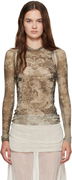 Jean Paul Gaultier 'The Médaillon' Long Sleeve Top