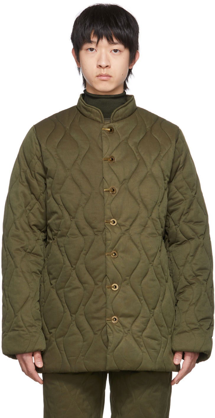 Пухо яке Dion Lee Dion Lee Wave Quilted Liner Jacket Зелено | C6006R22, 0