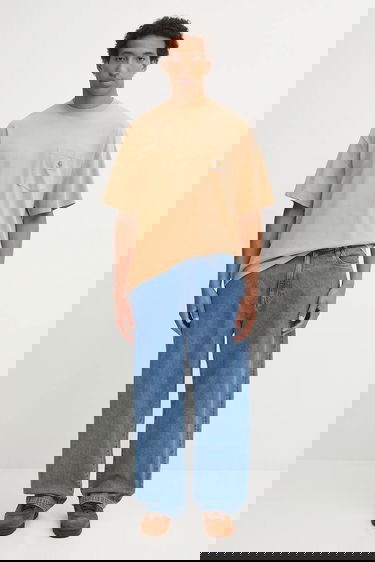 Тениска Carhartt WIP S/S Hudson Pocket T-Shirt Бежово | I035140.07E5F, 4