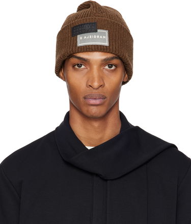 Шапка Maison Margiela MM6 Maison Margiela Logo Patch Beanie Кафяво | SH0TB0001 M13138, 0