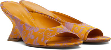 Грижа за обувките Dries Van Noten Dries Van Noten Open-Toe Jacquard Mules Оранжево
 | WS251-1561-730, 3